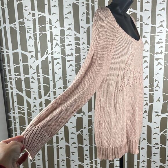 Torrid Love Script Sweater Blush Pink 18/20 2X - Picture 3 of 7